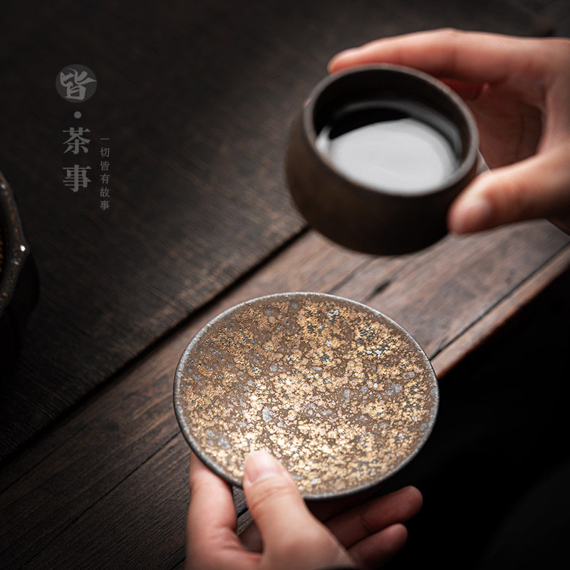 复古陶瓷杯垫中式轻奢功夫茶具茶道隔热垫防烫茶杯垫子杯托餐垫小,淘宝优惠券,粉丝福利购,淘宝优惠卷