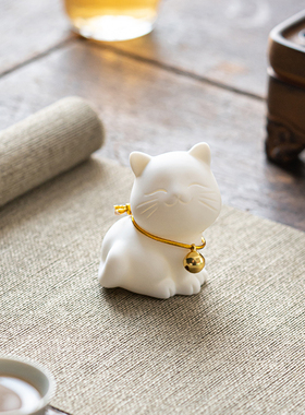 创意陶瓷趣味小猫咪摆件