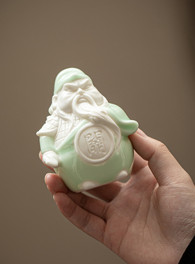 陶瓷五虎上将人物手办工艺品摆件