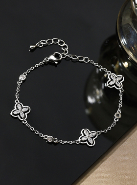 恋约四叶草手链女款小众饰品高级