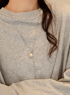 恋约珍珠毛衣链女时尚项链秋冬款