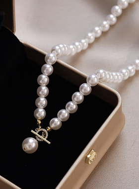 恋约女珍珠项链时尚锁骨链