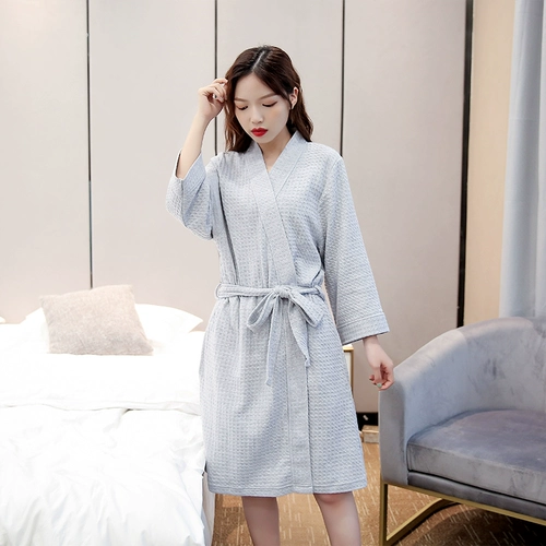 Летняя пижама, осенний длинный банный халат, большой размер, длина макси