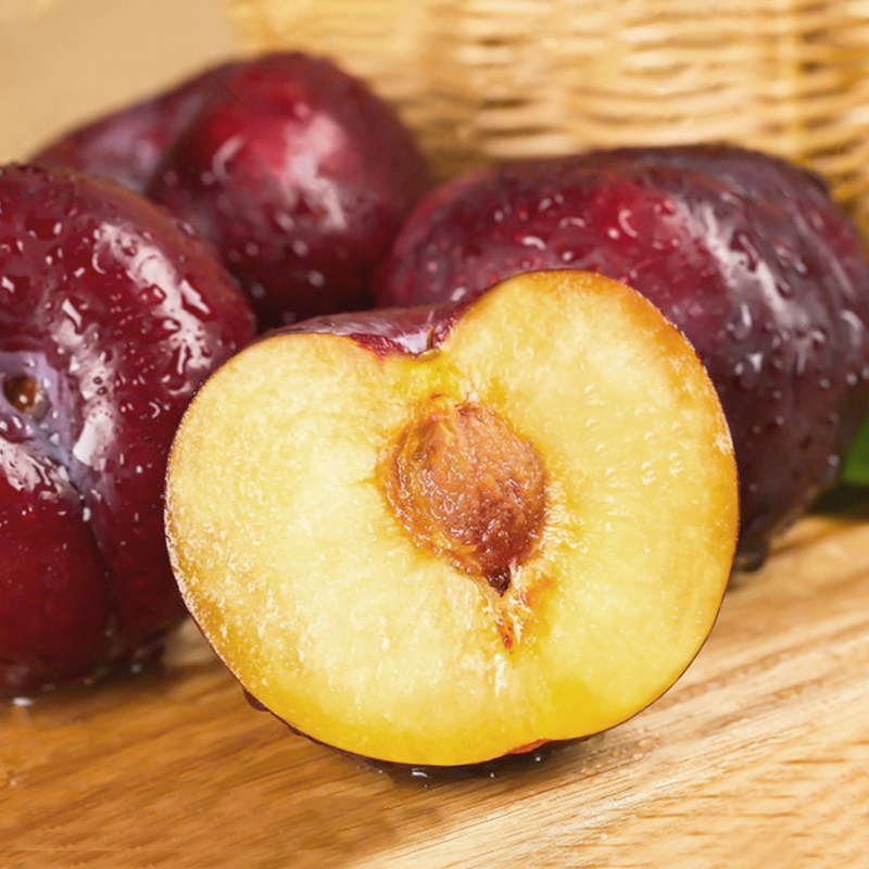 果悦滋旗舰店陕西黑布林5斤 李子孕妇水果新鲜包邮当季整箱10黑宝石巨李黑布李2