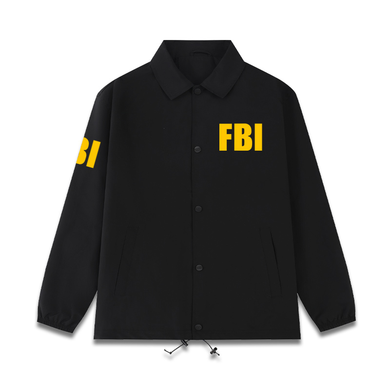 FBI美国联邦调查局特工电影周边教练夹克男秋冬百搭工装外套衣服 - 图3