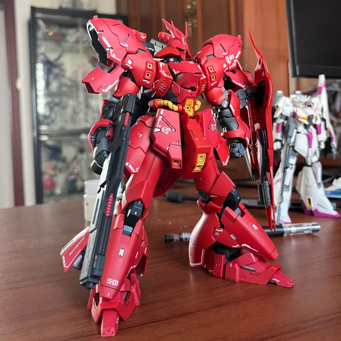 STAR RG沙扎比1/144 SAZABI 带水贴高达拼装模型手办国模机甲礼物 - 图3