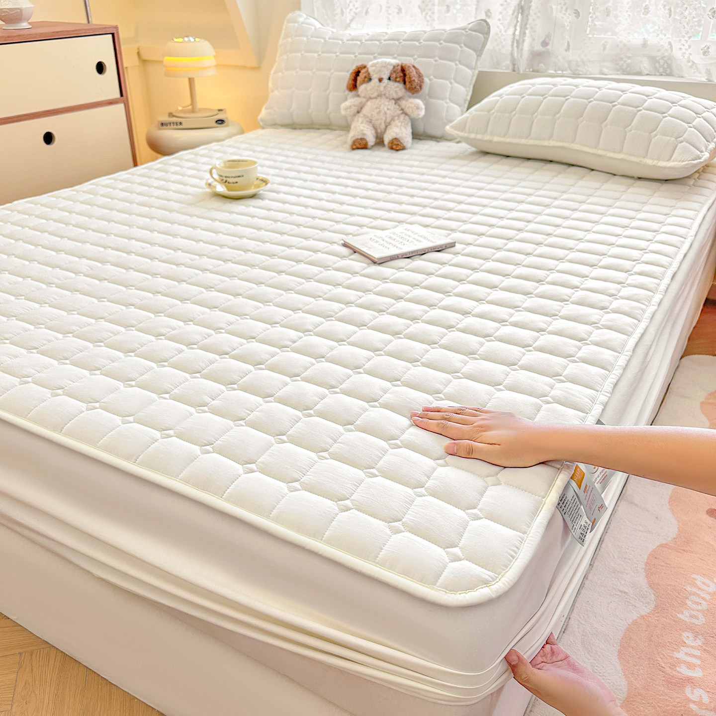 A类防水床笠罩单件床罩床垫保护罩隔尿透气可机洗床套罩2026新款,淘宝优惠券,粉丝福利购,淘宝优惠卷