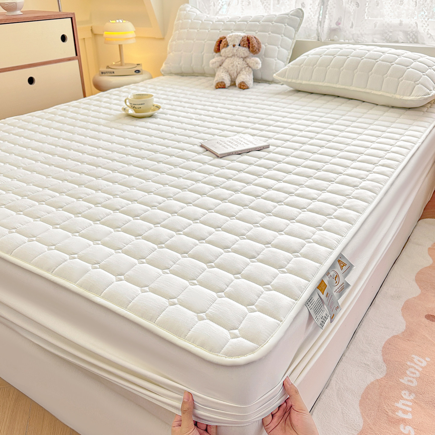 A类防水床笠罩单件床罩床垫保护罩隔尿透气可机洗床套罩2026新款,淘宝优惠券,粉丝福利购,淘宝优惠卷