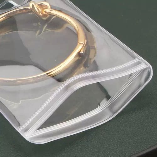 首饰密封袋防氧化pvc自封袋透明加厚耳钉手串链首饰盒文玩收纳袋 - 图2
