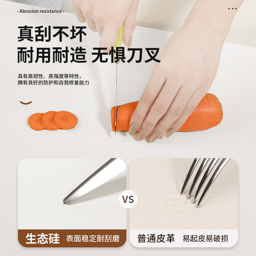 厨房灶台台面保护垫防水防油耐高温保护膜厨柜专用硅胶防脏桌面垫 - 图1