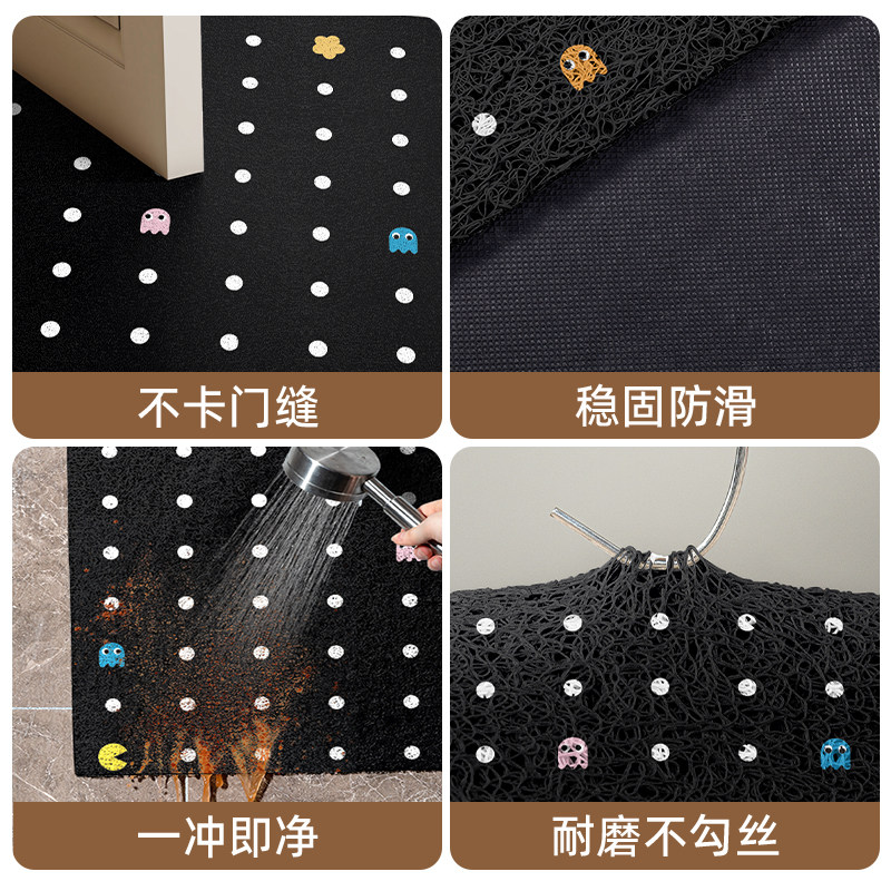 现代简约丝圈入户门地垫进门蹭土耐磨耐脏脚垫可裁剪除尘免洗地毯,淘宝优惠券,粉丝福利购,淘宝优惠卷
