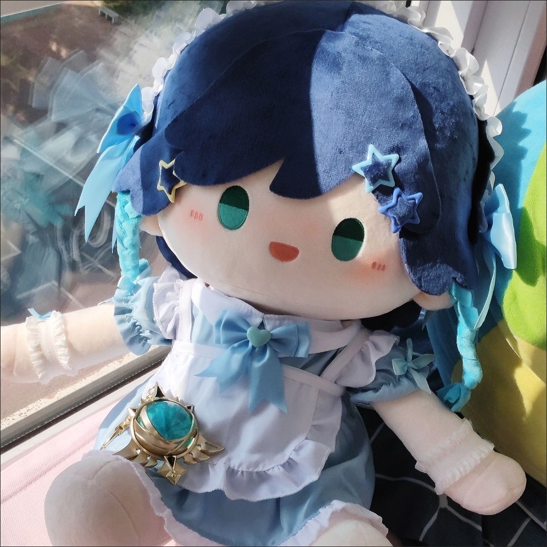 原神温迪游戏周边同人40cm棉花娃娃仿一番赏超萌玩偶可爱现货包邮 - 图2