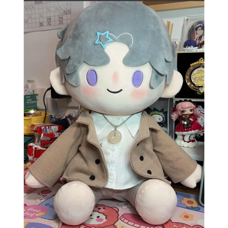 坐姿40cm棉花娃娃一番赏体毛绒娃衣公仔衣服男娃换装套装女娃衣服 - 图1
