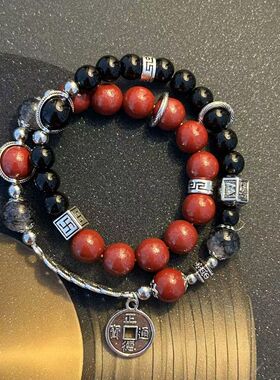 新中式国风叠复古戴手串小众设计