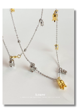 铃兰花风铃多种戴法项链超长高级小众颈链温柔气质铃铛锁骨链法式