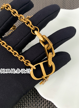 奥米迪奥欧美CD猪鼻子星星锁骨链