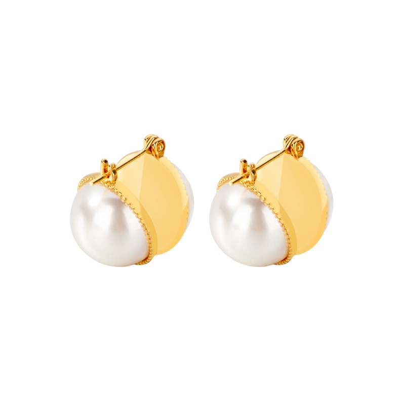 奥米迪奥双面珍珠气质百搭2021耳扣 aomidior耳钉