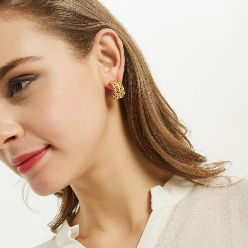 奥米迪奥编织链条网红同款欧美耳环 aomidior耳环