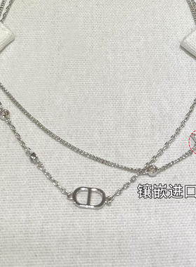 奥米迪奥星星满钻2025新款双层叠戴项链女时尚夏季锁骨链高级颈链