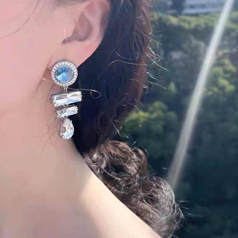 奥米迪奥欧美夸张宝石宫廷风感耳钉 aomidior耳钉