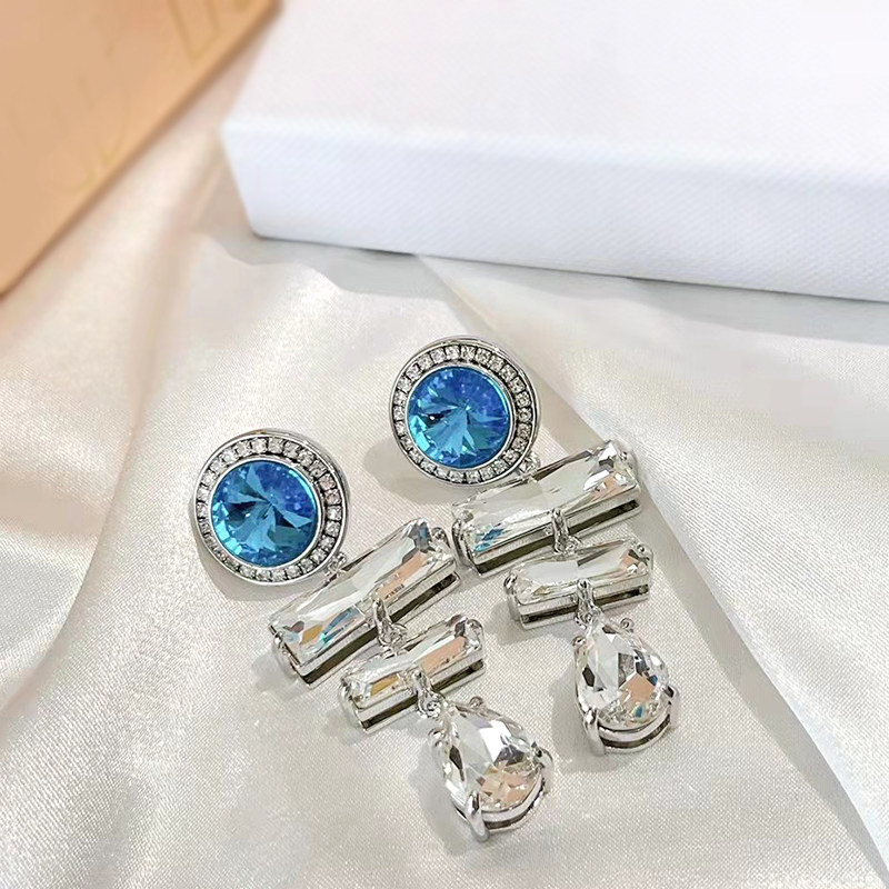 奥米迪奥欧美夸张宝石宫廷风感耳钉 aomidior耳钉