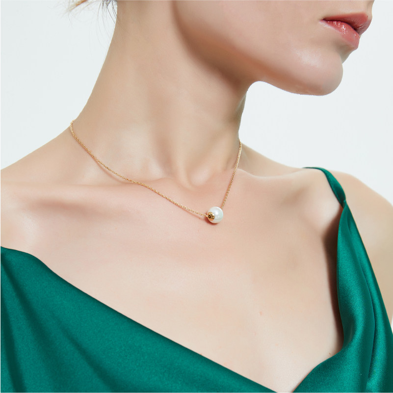 奥米迪奥女简约日韩时尚吊坠锁骨链 aomidior项链