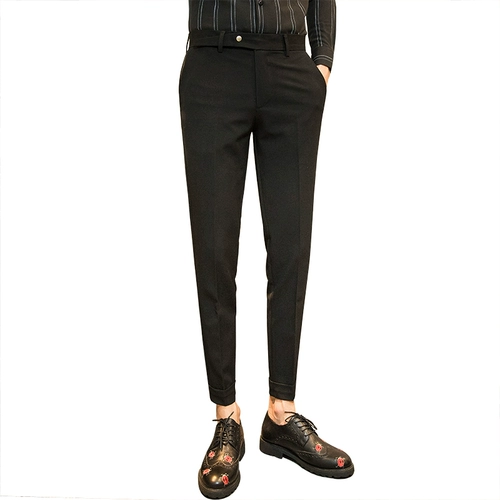 Демисезонные утепленные штаны для отдыха, мужской костюм, облегающий крой, в корейском стиле