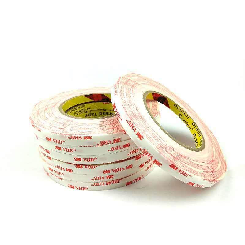 3M4920白色厚度0.4MM强力高粘防水抗紫外线泡棉双面胶带 - 图0