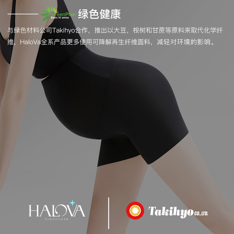 HaloVa孕妇裤外穿 孕早期安全裤防走光夏季薄款打底裤三分短裤女