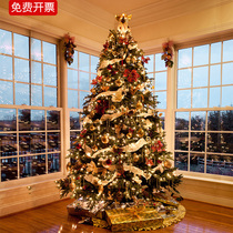 Christmas decorations Christmas tree Home 1 5 m 1 8 m package large swing piece diy encrypted mall scene placement