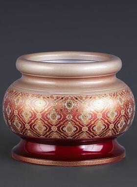 纯铜佛前祭，全套摆件，佛香炉，水杯，水果盘，花瓶，灯笼，神仙