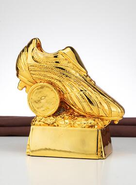 金靴奖足球射手奖杯树脂电镀金银铜 工艺摆件球迷用品世界杯球赛