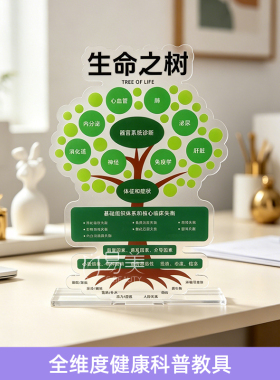 生命之树健康科普教具中医馆养生馆客户沟通可视化讲解工具门店装