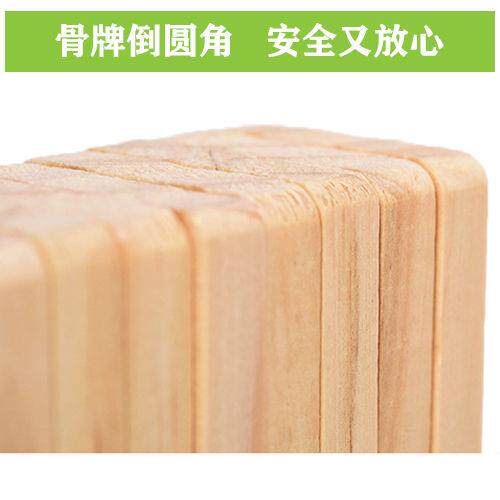 木质学习用品幼儿园多米诺积木玩具 兜途母婴多米诺骨牌