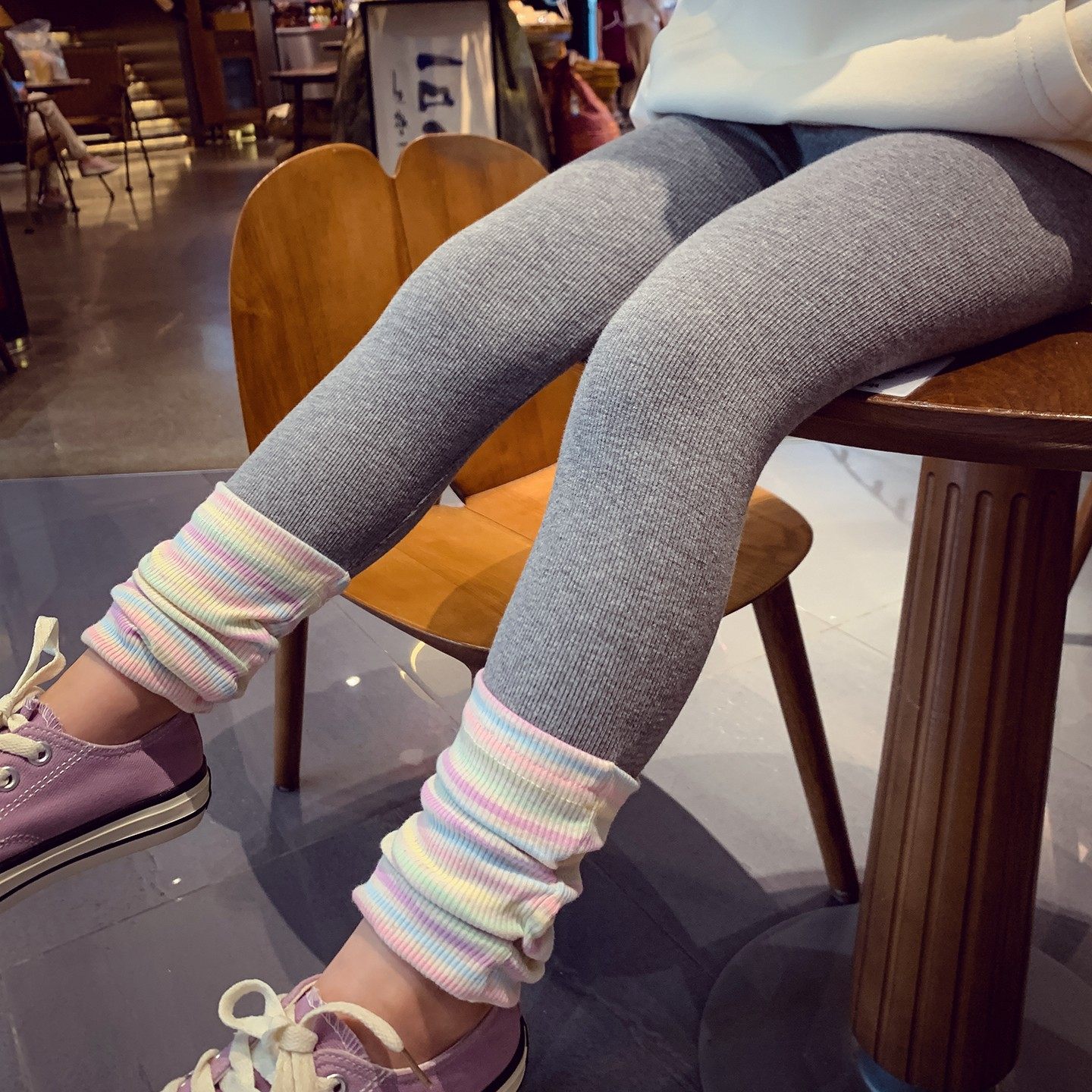 女童打底裤秋装2025新款儿童韩版堆堆袜修身弹力裤子女孩百搭长裤,淘宝优惠券,粉丝福利购,淘宝优惠卷