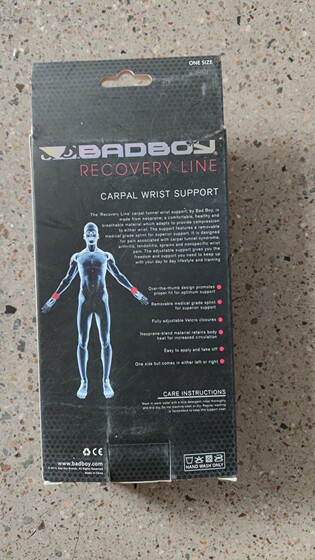 Badboy wristband with steel bar support, one size fits all, adjustable, special price, clearance deal