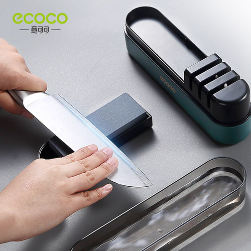 ecoco/意可可厨房磨刀神器家用快速磨菜刀剪刀细磨抛光开刃磨刀石 - 图1