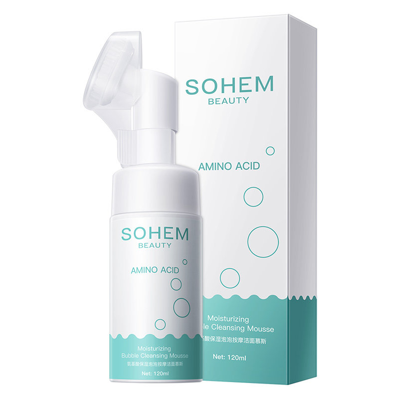 氨基酸保湿泡泡按摩洁面慕斯洗面奶 仕欧泉面部磨砂/去角质