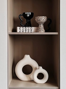 花植间 ins风新年喜庆电视柜摆件乔迁之喜送礼家居陶瓷软装装饰品