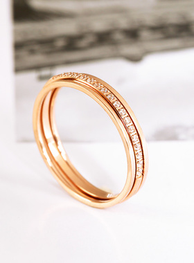 三生三世带钻戒指女潮insins潮