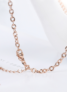 满天星项链ins潮网18k彩金掉色