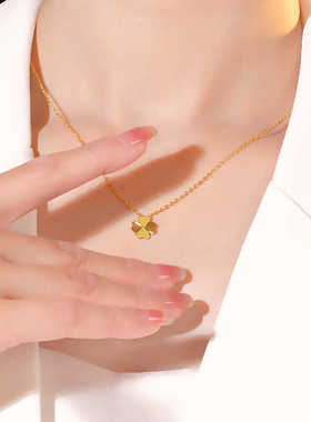 设计感轻奢爆款小众四爱心项链