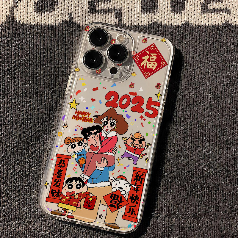 2025小新拜年适用iphone16promax苹果14/13/12/11手机壳华为mate70好运oppp本命年vivo荣耀小米15红米k80软套