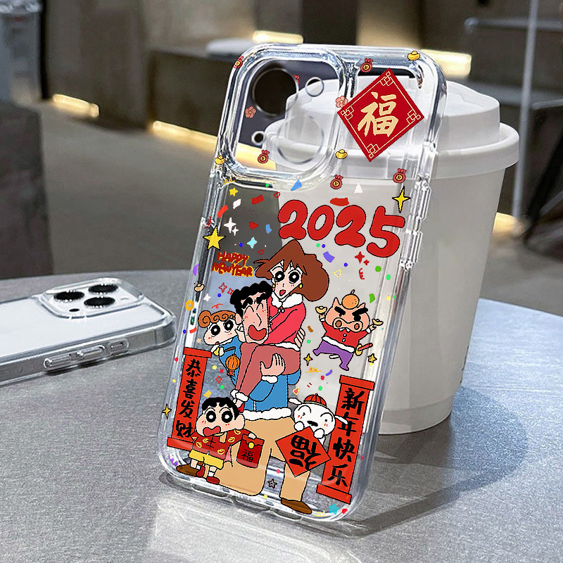 2025小新拜年适用iphone16promax苹果14/13/12/11手机壳华为mate70好运oppp本命年vivo荣耀小米15红米k80软套