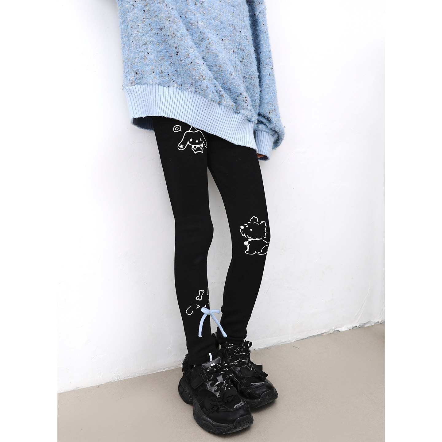 女童打底裤加绒加厚冬装2025新款中大童儿童黑色高弹力保暖裤子潮,淘宝优惠券,粉丝福利购,淘宝优惠卷