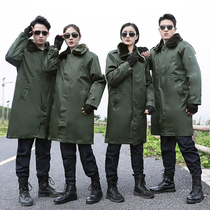 New Army Grand Coat Men Winter Waterproof Green Big Coat Jun Cotton Security Cotton Padded Jacket cold store Anti-cold and warm winter clothing