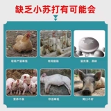 Beast Pink Beasts с 50 фунтами животноводства и птицеводной свинины, овец, овец, утки и аквакультуры для кормовых добавок