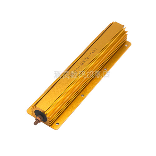 RX24-300W黄金铝壳电阻2.5R 3 4 5 6 8 10 12 20欧大功率散热电阻 - 图1