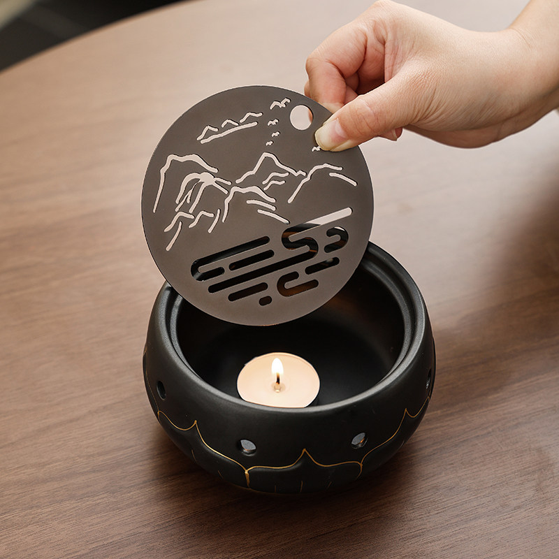 禅意煮茶炉蜡烛加热底座日式茶壶温茶炉速热片温茶器室内茶炉煮茶,淘宝优惠券,粉丝福利购,淘宝优惠卷