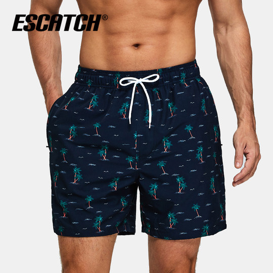 沙滩裤男可下水男士游泳裤海边短裤泳裤男防尴尬速干泳衣温泉装备